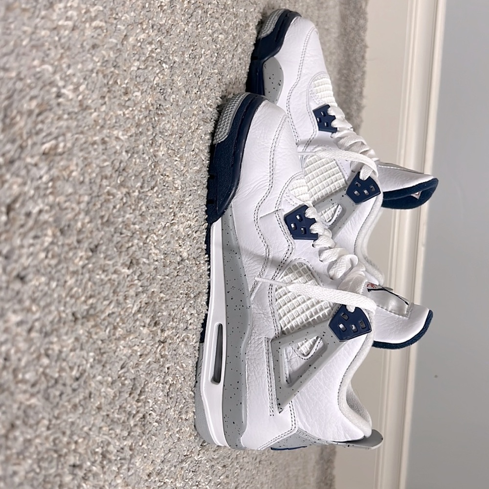 Midnight navy Air Jordan 4s, used once in perfect shape!